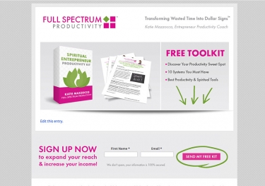 Full Spectrum Productivity - Landing Page