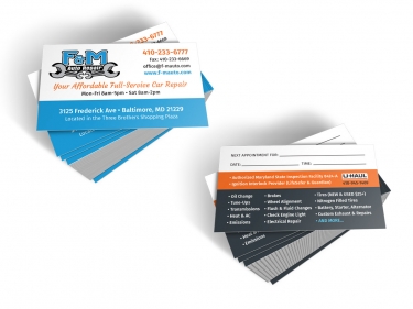 F&M  Business Cards