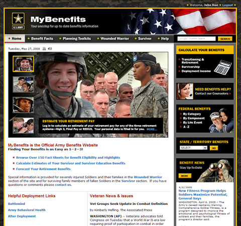 My Army Benefits
