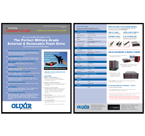 Olixir Datasheets