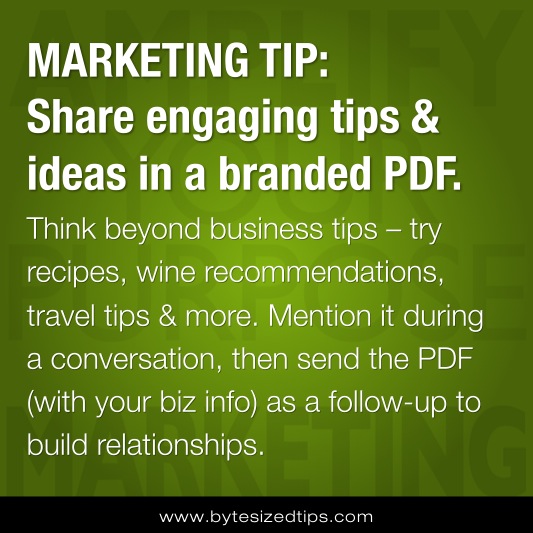 MARKETING TIP: Share Engaging Tips & Ideas in a Branded PDF