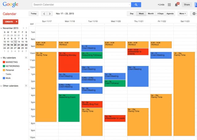 google-calendar-schedule
