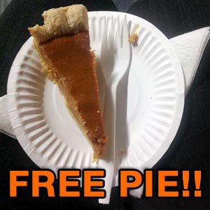 FREE Pumpkin Pie!