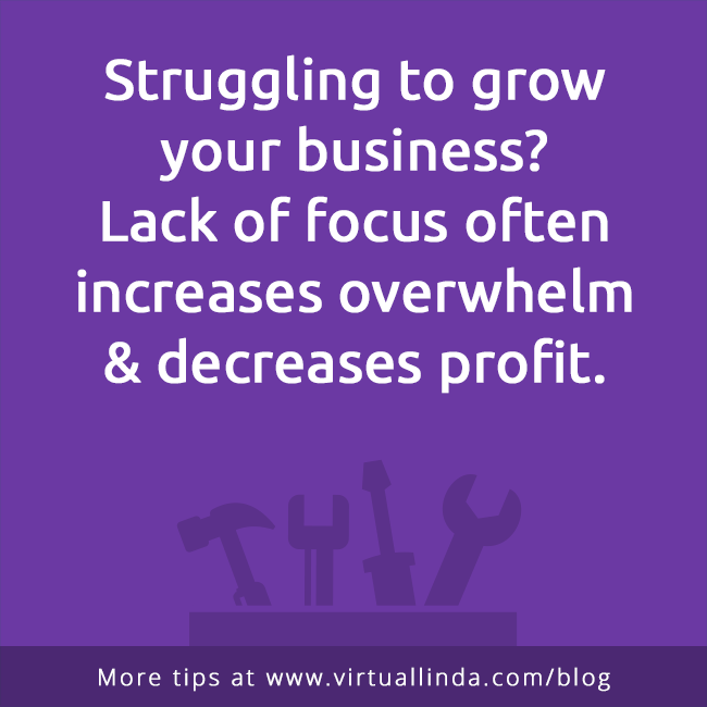 Struggling to growyour business?Lack of focus often increases overwhelm& decreases profit.