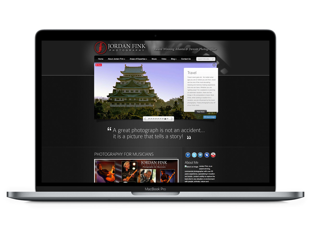 WordPress Website Homepage