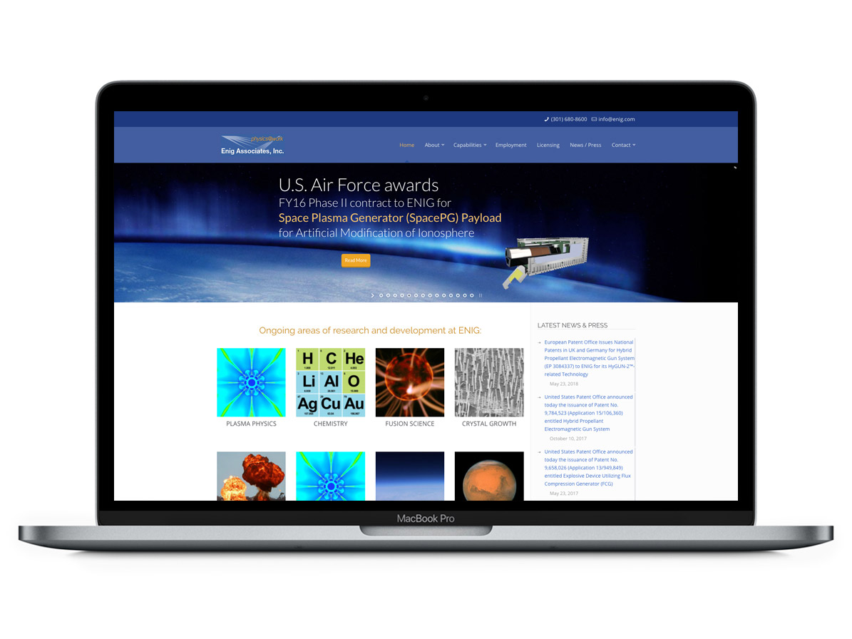 WordPress Website Homepage