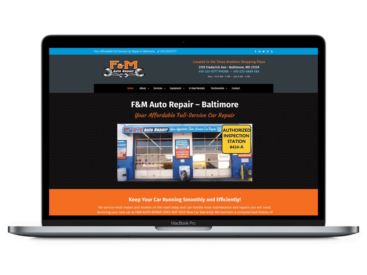 WordPress Website Homepage