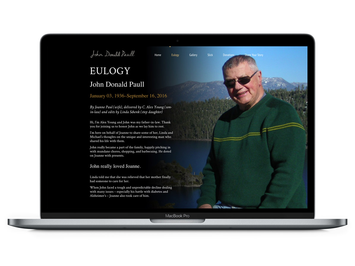 WordPress Website Homepage