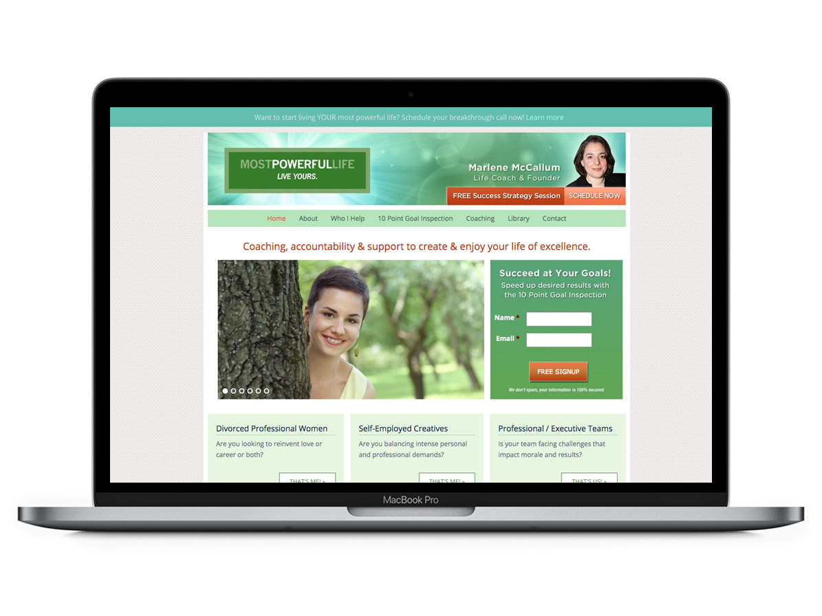 WordPress Website Homepage