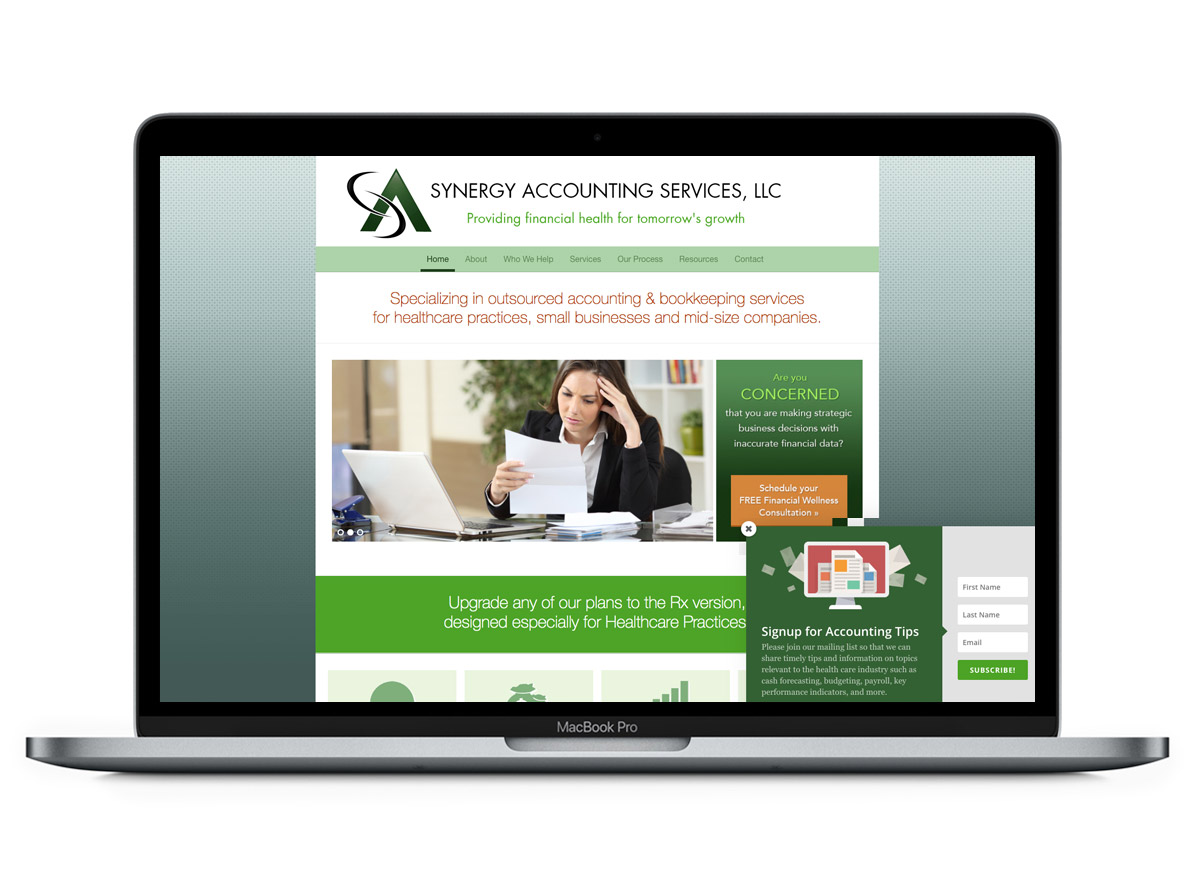 WordPress Website Homepage