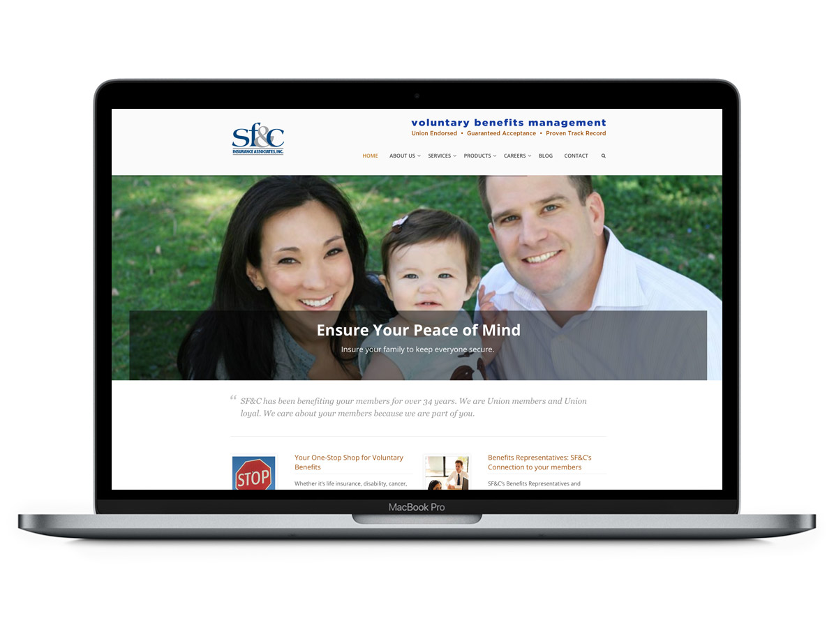 WordPress Website Homepage
