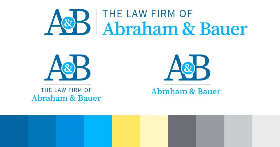 A&B - Logo & colors palette by Virtuallinda