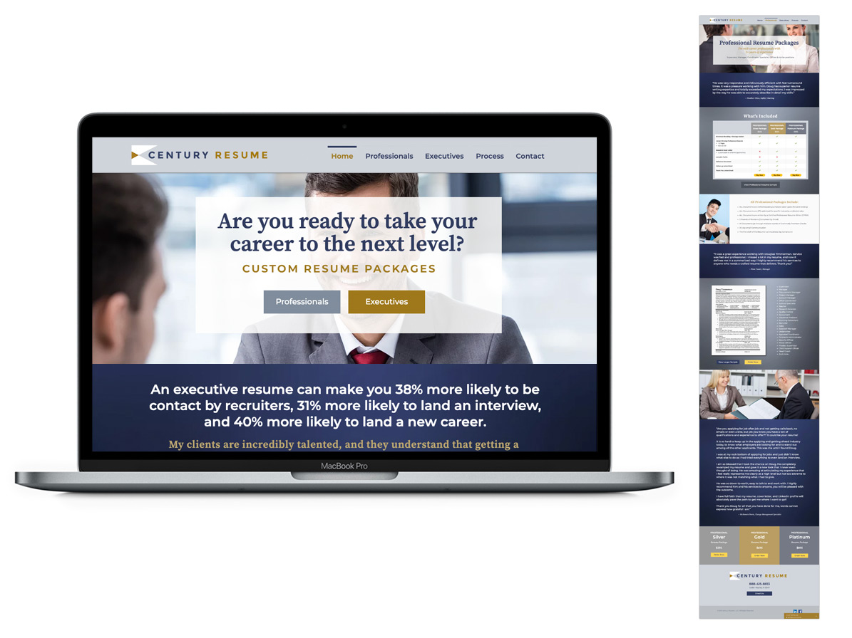 Wix Website Homepage & Subpage