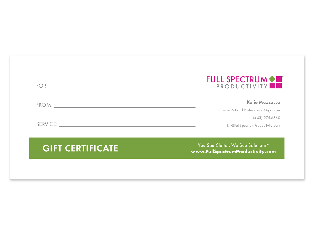 Print - Gift Certificates