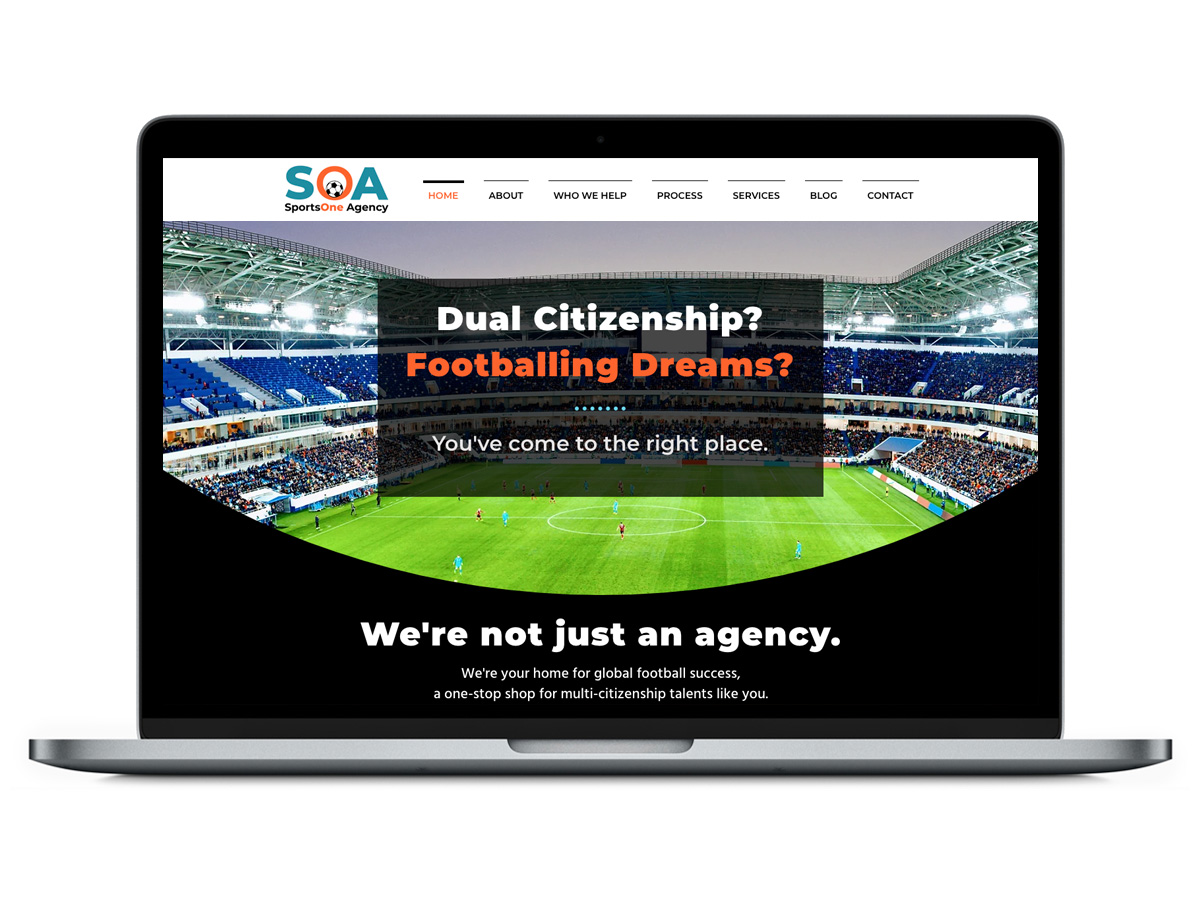 SportsOne Agency - Wix Website